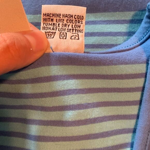 3‎ for $30! Armani Exchange blue stripped tank top - Picture 4 of 8